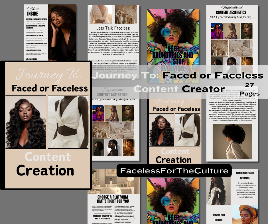 Journey To: Faced Or Faceless Content Creation (With Images)